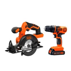 Black & Decker BLACK+DECKER 20V MAX* POWERCONNECT Cordless Drill/Driver + Circular Saw Combo Kit (BD2KITCDDCS)