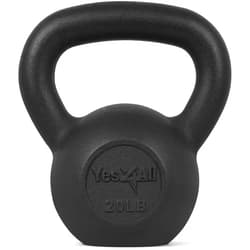 Yes4All 5-80 lbs Cast Iron Kettlebell for Dumbbell Weights Exercises, Gym, Full Body Home Workout Equipment, Push up, Grip and Strength Training