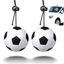 RONGWI 2 Pack Garage Parking Aid,Garage Car Stop Indicator,Garage Parking Assist Stop Ball,Parking Ball Guide System,Double Car Parking Aid with Telescopic Adjustable Length(Soccer Shape)