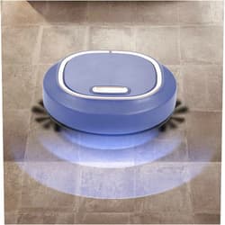 Ariarly 3 in 1 Intelligent Robot Vacuum Cleaner 1200 mAh Battery Suction Vacuum Cleaner Robot for Floors Pet Hair Dust - Strong Suction Power, Floorless Transition and Intelligent Sensor Blue