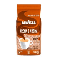 Lavazza Crema E Aroma Whole Bean Coffee Blend, 2.2-Pound Bag , Balanced medium roast with an intense, earthy flavor and long lasting crema, Non-GMO