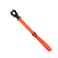 ICEFANG Short Dog Leash 18 Inch Reflective Nylon Traffic Leash with Padded Handle,Heavy Duty Auto Lock Swivel Clip for Medium Large Dogs No Pull Training Walking (Orange, 18 Inch)