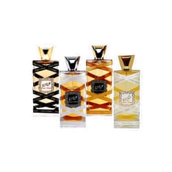 Lattafa for Unisex 4 Piece Eau de Parfum Gift Set (Oud Mood Elixir + Oud Mood Reminiscence + Oud Mood + Musk Mood) 3.4 Ounce/100 ml each