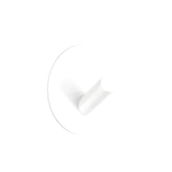 SMEDBO Beslagsboden Single Wall Mounted Hook Finish: White Matte Stainless Steel