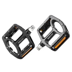 Wowsport Mountain Bike Pedals MTB Pedals Flat Pedals Aluminum 9/16 Sealed Bearing with Reflectors for BMX MTB 9/16 Bike