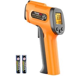 TempPro TP30 Infrared Thermometer Gun, Laser Thermometer for Cooking, Pizza Oven, Griddle, Engine, HVAC, Temperature Gun with Adjustable Emissivity & Max Measure -58°F ~1022°F (Previously ThermoPro)