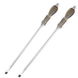 Auniwaig Slotted Keystone Tip Impact Screwdriver,12-Inch Demolition Magnetic Screwdriver for Automotive and General Repairs 2pcs