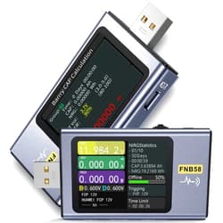 WESTOBiG 【Upgraded Model USB Tester with Bluetooth, USB Power Multimeter 4-28V 7A LCD USB A&C Voltage Current Power Tester Fast Charge Detection Capacity Measurement, PD2.0/PD3.0,QC2.0/QC3.0