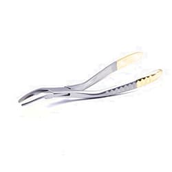 Angzhili Dental Tooth Extraction Forcep for Root Fragment Minimally Invasive Dental Instrument Curved Forcep (Maxillary teeth)