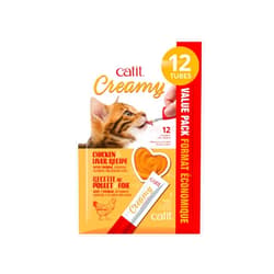 Catit Creamy Lickable Cat Treat, Healthy Cat Treat, Chicken & Liver, 12 Pack