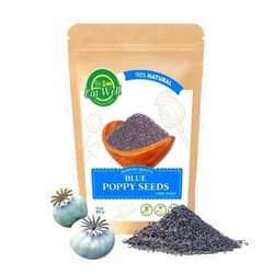 Eat Well Premium Foods Whole Poppy Seeds 15oz, Reseable Bag, Bulk Size for Cake & Pastry Baking and Seasonings for a Nutty flavor and crunchy texture, 100% Natural Herbs Spices Gourmet Cooking Ingredients (15 Ounce)