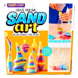 Made By Me Create Your Own Sand Art, 4 Sand Bottles & 2 Pendent Bottles with 8 Bright Sand Colors, Designing Tool & More, Great Staycation or Birthday Party Activity for Kids Ages 6, 7, 8, 9