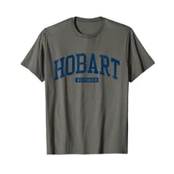 Jim Shorts - Hobart Wisconsin T-shirts & Tees Hobart Wisconsin WI College University Style Blue T-Shirt