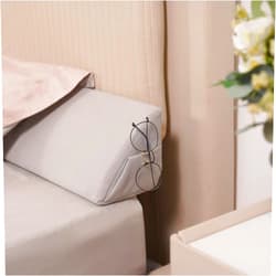 Aurako King Size Bed Wedge Pillow Headboard Pillow Mattress Wedge Bed Gap Filler Triangle Memory Foam Wedges Body Positioners for Sleeping Body Lumbar Backrest Reading Bolster Pillow