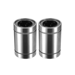 ACROPIX LM25UU 25mm IDx40mm ODx59mm Length Linear Ball Bearings Silver Tone - Pack of 2