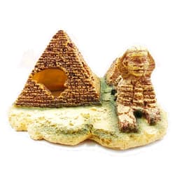 M2cbridge Aquarium Decor Castle Shipwreck Ornament Underwater Landscape(Egyptian Pyramid)
