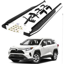 SAREMAS Foot Steps for Toyota RAV4 2019-2022 2023 2024 Running Boards Side Step nerf Bars Pedal Protector