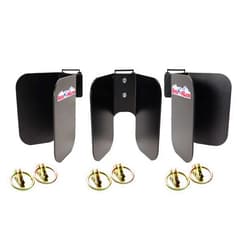 MotoPro HQ MotoProHQ E-Track Motorcycle Wheel Chock, Wall Mount - EZ Chock for Bikes and Dirt Bikes, 3 Pack (Black)