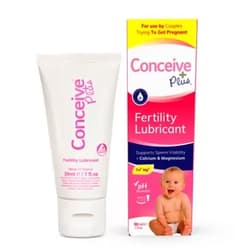 Conceive Plus Travel Size Fertility Lubricant for Women - Calcium + Mg - Use When Trying to Conceive - Vaginal Moisturizer - 1 Ounce Multi-Use Tube 1 Fl Oz (Pack of 1)