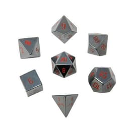 Ultra Pro Gemstone Polyhedral Dice Set for D&D - Hematite