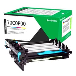 RumbaRex 70C0P00 Drum Unit 700P Photoconductor Unit Replacement for Lexmark 70C0P00 Photoconductor Unit for CS310 CS410 CS510 CX310 CX410 CX510 XC2132 Printer Imaging Drum [40,000 Pages]