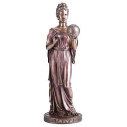 Veronese Design 9 Inch Urania Greek Goddess of Astronomy Cold Cast Resin Antique Bronze Finish Sculpture