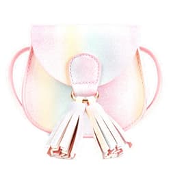 mibasies Kids Purse for Little Girls Toddler Crossbody Bag with Tassel, 2 Year Old Girl Gifts