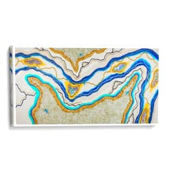 Canvas Lab Canvas Wall Art Decor Once upon a time in Atlantis by the Artist GOGA – Size: 20 x 10 in - Art subject: Abstract