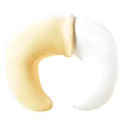 QUENESS Nursing Pillow, Plus Size Breastfeeding Pillow Original Support for Baby Boys Girls Breastfeeding Essentials, with Removable Soft Cotton Cover (Sand, Large (25.59 * 20.08 * 6.30 Inches))