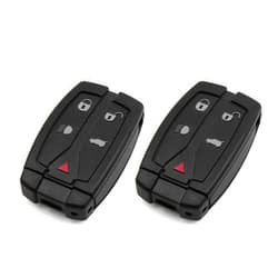 X AUTOHAUX 2pcs 5 Buttons Uncut Insert Key Fob Keyless Entry Remote Control Key Case Shell for Land for Rover Freelander Discovery 2 Replacement 3043A-TX9