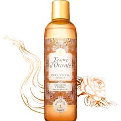 Tesori d'Oriente Bath Oil, Shower Oil Body Wash, Cleansing Oil for Women, with Rice & Tsubaki Oil-8.45 fl oz [Made in Italy]-(Rice & Tsubaki Oil)