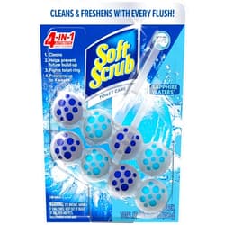 Soft Scrub 4-in-1 Rim Hanger Toilet Bowl Cleaner, Sapphire Waters, 2 Count