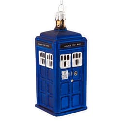 Kurt S. Adler Kurt Adler 4.25-Inch Doctor Who Tardis Glass Figural Ornament