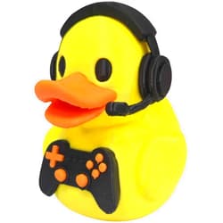 Generic Gamer Duck Figurine with Headset and Controller – Funny Geek Desk Decor for Gamers and Streamers – Unique Gaming Gift for Teens and Adults – 3D Printed in Canada
