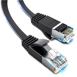 Musment Cat 8 Ethernet Cable, 100Ft Heavy Duty High Speed Internet Network Cable, olid Flat Internet Network Computer Patch Cord,Professional LAN Cable, Black