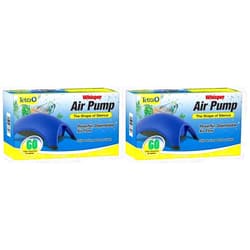 Tetra Whisper Air Pump 40 to 60 Gallons, for Aquariums, Powerful Airflow, Non-UL Listed,Blue (Pack of 2)