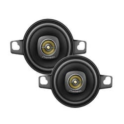 Pioneer TS-A709, 2-Way Coaxial Car Audio Speakers, Full Range, Clear Sound Quality, Easy Installation and Enhanced Bass Response, Black and Gold Colored 2.75” Round Speakers