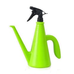 BIOPRONEXT Plant Watering Can with Sprayer - 2 in 1 Watering Can Indoor Outdoor with Mister Water Spray Bottle for Plants - Indoor Watering Cans for House Plants, Flowers & Succulents - 34oz (Green)