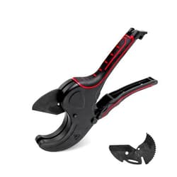 AZKEEGREY AGOOBO PVC Pipe Cutter, Up to 2-1/2 inch, Ratchet PVC Pipe Cutter SK5 Sharp Blades, Pipe Tube Cutter for PVC PPR PEX Plastic Hoses and Plumbing Pipe