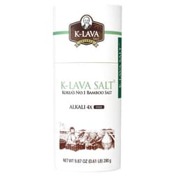 K-LAVA SALT—Korea's No.1 Bamboo Salt—Alkali 4x, Fine, 9.87 Ounce
