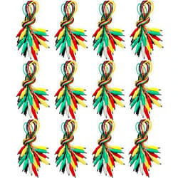 Swaytail 120PCS Premium Alligator Clips Electrical, 5 Colors Test Probes & Leads, Crocodile Jumper Wires with Dual Ended Insulators Cable for Electric Circuit Connection, Multimeter, Electronic Experiments