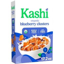 Kashi Breakfast Cereal, Organic, Whole Grain, Blueberry Clusters, 17.2oz Box (1 Box)
