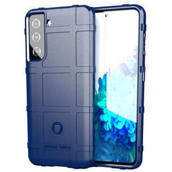 Bhuuno Phone Case for Samsung Galaxy S21 Plus,SZYZ Rugged Shield Slim Case with Heavy Duty Shockproof Military Grade Anti-Fall Anti-Scratch and Camera Protect Cover for Samsung Galaxy S21 Plus HD Blue