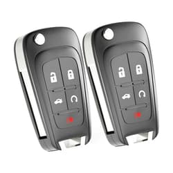 VERYOH 5 Buttons Flip Remote Fob Fits for Chevy Equinox Camaro 2010 2011 2012 2013 2014 2015 2016 2017 Chevrolet Cruze Malibu Impala Sonic GMC Terrain Buick Lacrosse Regal Verano Encore Keyless Entry