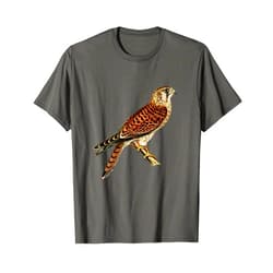 Bird Birder & Birding Apparel Company Common Kestrel Hawk Falcon Raptor Bird Ornithology T-Shirt