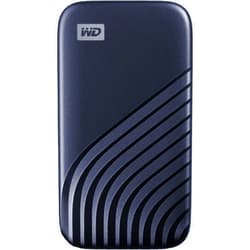 WD 2TB My Passport SSD Portable External Solid State Drive, Blue, Sturdy and Blazing Fast, Password Protection with Hardware Encryption - WDBAGF0020BBL-WESN