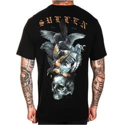 Sullen Art Collective Sullen Flock Short Sleeve Premium Fit Vintage Tattoo Skull Graphic T-Shirt for Men