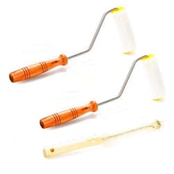 Lawei 2Pcs Honey Extractor Uncapping Needle Roller and 1 Pc Cleaning Bee Brush, Beekeeping Honey Extractor Tool, Beehive Uncapping Roller, Honey Extractor Equipment for Beekeeping Tool