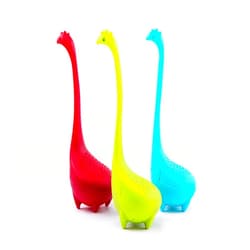 No Branded Dinosaur tea strainer, tea colander, food grade silicone，Three-piece suit