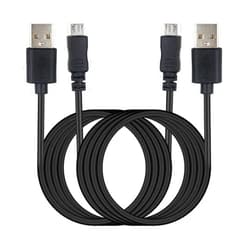 YEKELLA 2Pack USB Cable for Logitech Ultrathin Keyboard Computer/Sync/Charger Cable (6 Feet)